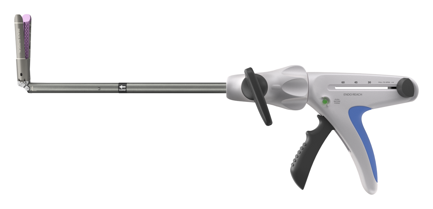 The ENDO RLCZ seen from the side with the jaw articulated ninety degrees off the shaft.