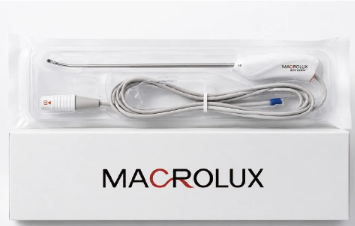 Macrolux single-use hysteroscope in sealed packaging.